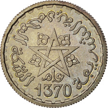 MOROCCO, 100 Francs, 1951, Paris, KM #E40, MS(63), Silver, Lecompte #284, 2.52