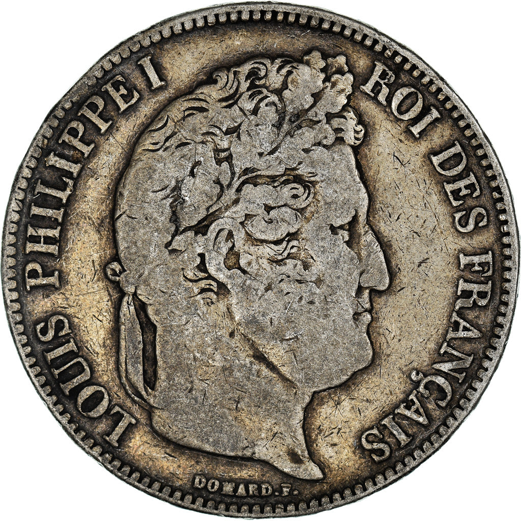 Coin, France, Louis-Philippe, 5 Francs, 1834, La Rochelle, VF(20-25), Silver
