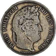 Coin, France, Louis-Philippe, 5 Francs, 1834, La Rochelle, VF(20-25), Silver