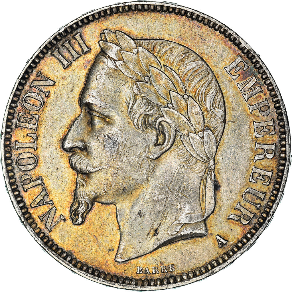 Münze, Frankreich, Napoleon III, Napoléon III, 5 Francs, 1867, Paris, SS