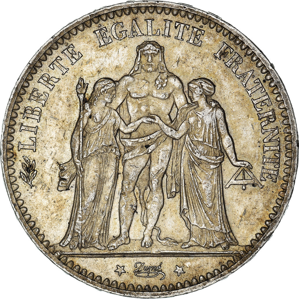 Monnaie, France, Hercule, 5 Francs, 1876, Paris, TTB+, Argent, Gadoury:745a