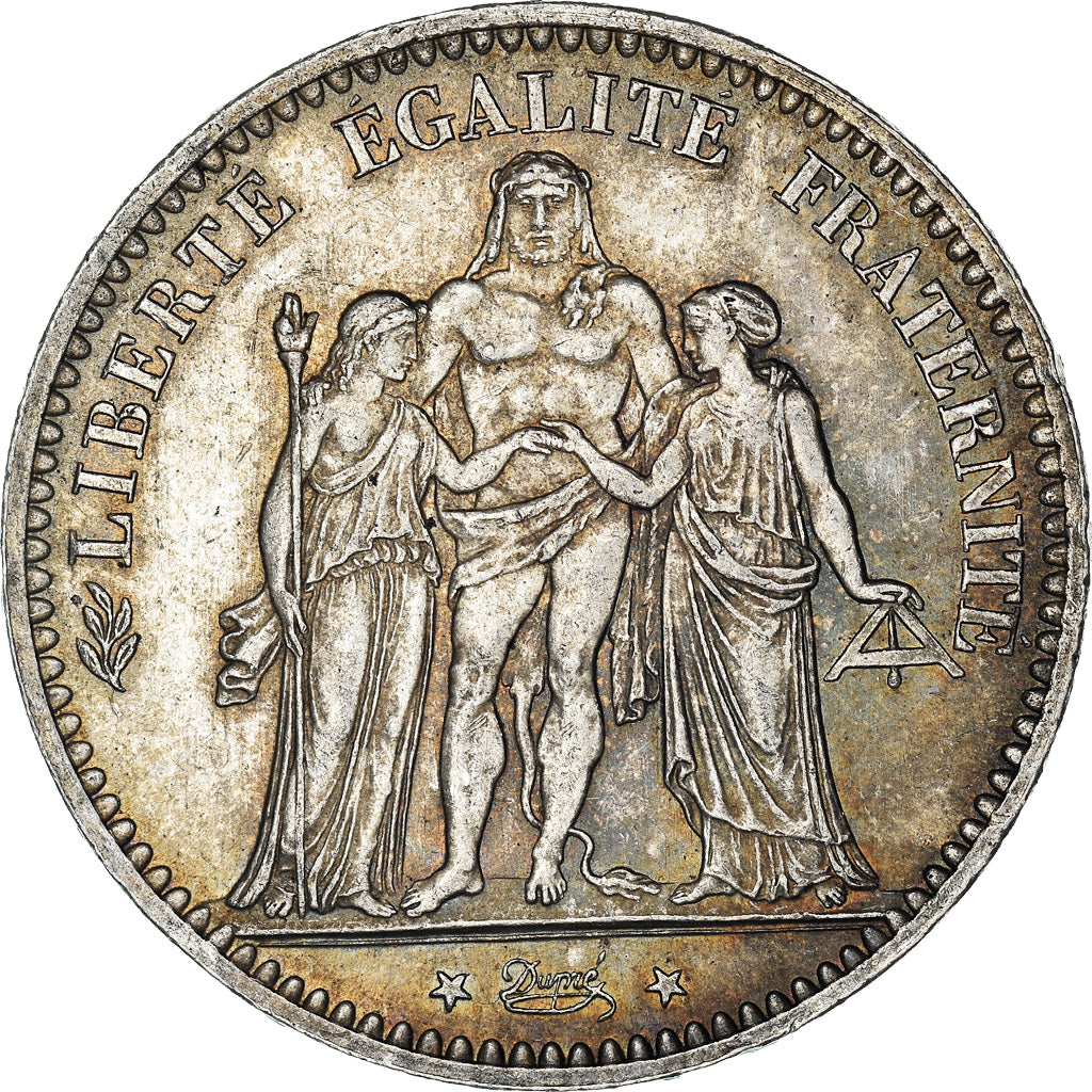 Coin, France, Hercule, 5 Francs, 1877, Paris, AU(50-53), Silver, KM:820.1