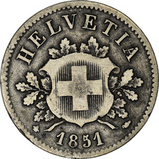 Monnaie, Suisse, 10 Rappen, 1851, Strasbourg, TB, Billon, KM:6
