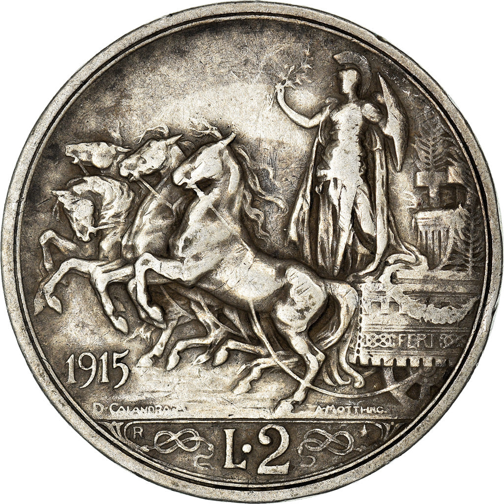 Monnaie, Italie, Vittorio Emanuele III, 2 Lire, 1915, Rome, TTB, Argent, KM:55