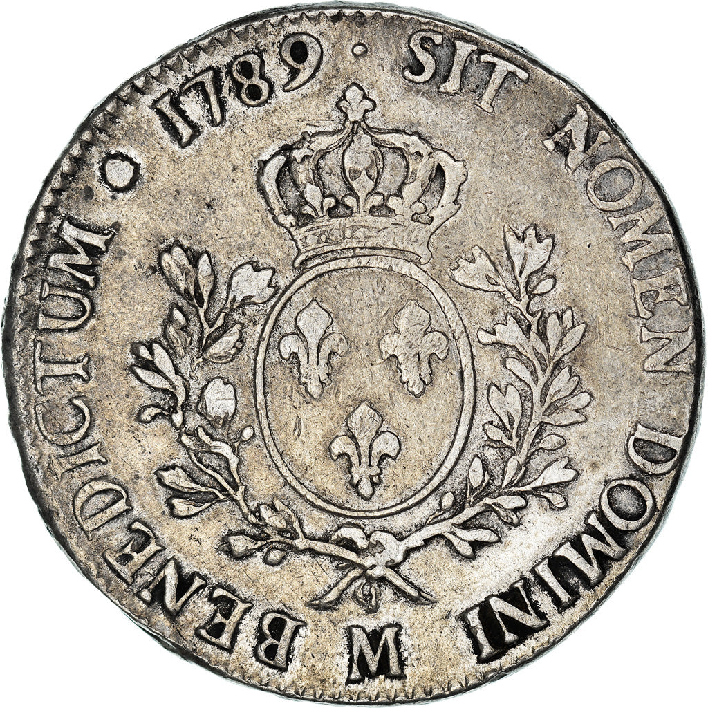 Munten, Frankrijk, Louis XVI, Écu aux branches d'olivier, Ecu, 1789, Toulouse