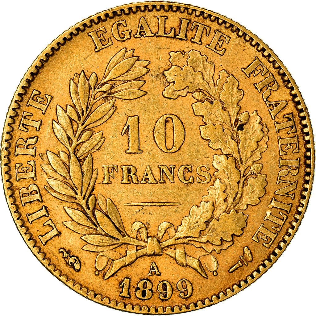 Monnaie, France, Cérès, 10 Francs, 1899, Paris, TTB, Or, Gadoury:1016, KM:830