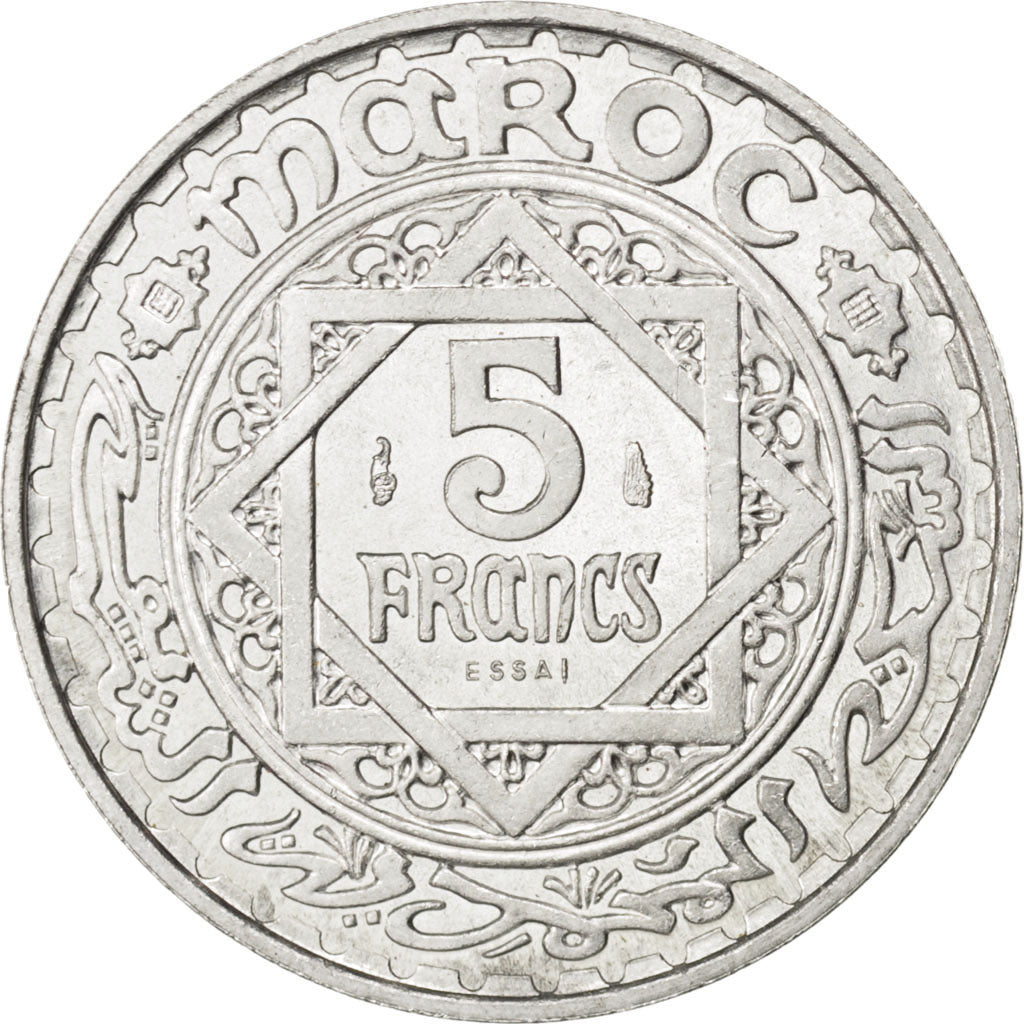 Moneta, Marocco, 5 Francs, 1951, Paris, SPL, Alluminio, KM:E39, Lecompte:246