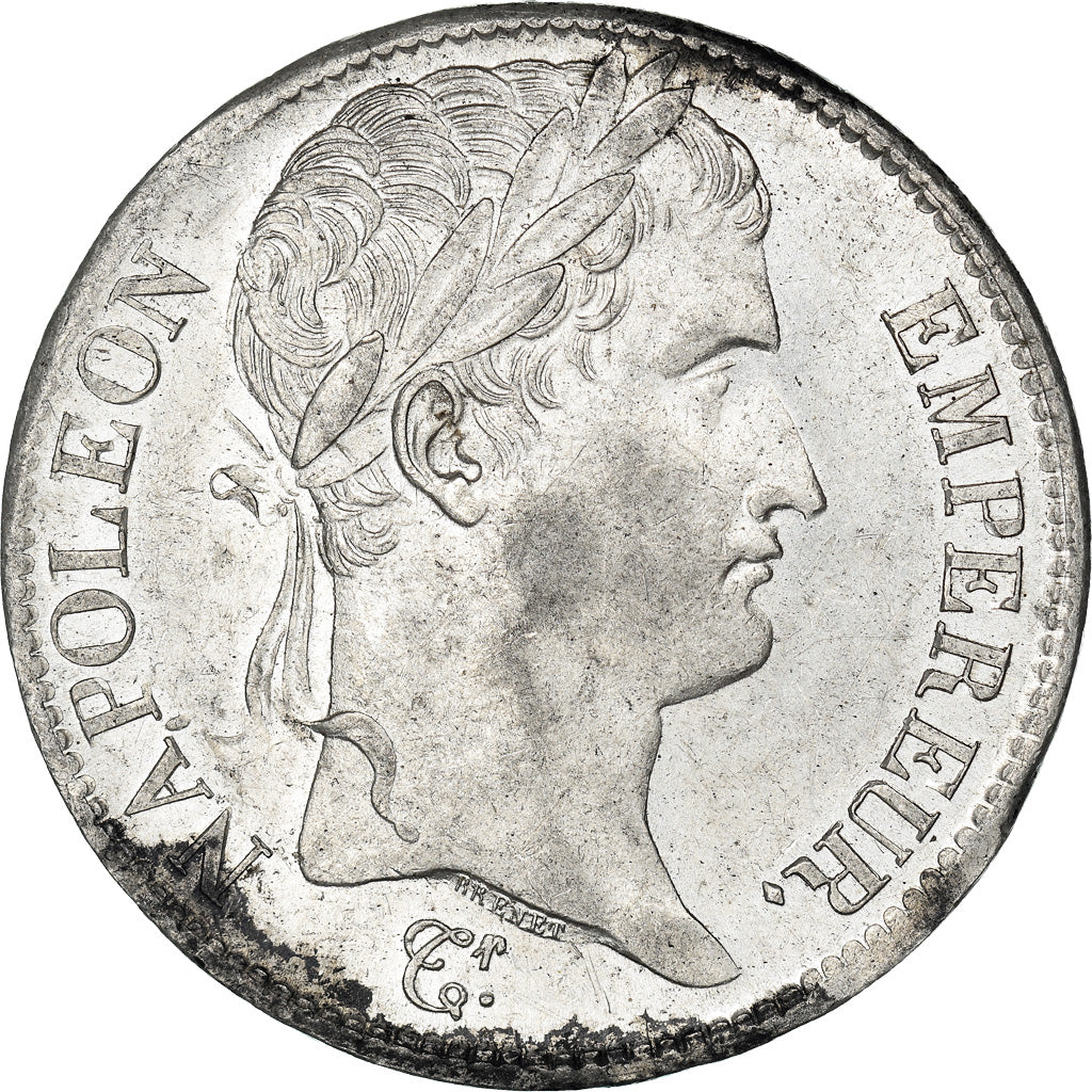 Moneta, Francja, Napoléon I, 5 Francs, 1808, Paris, AU(55-58), Srebro