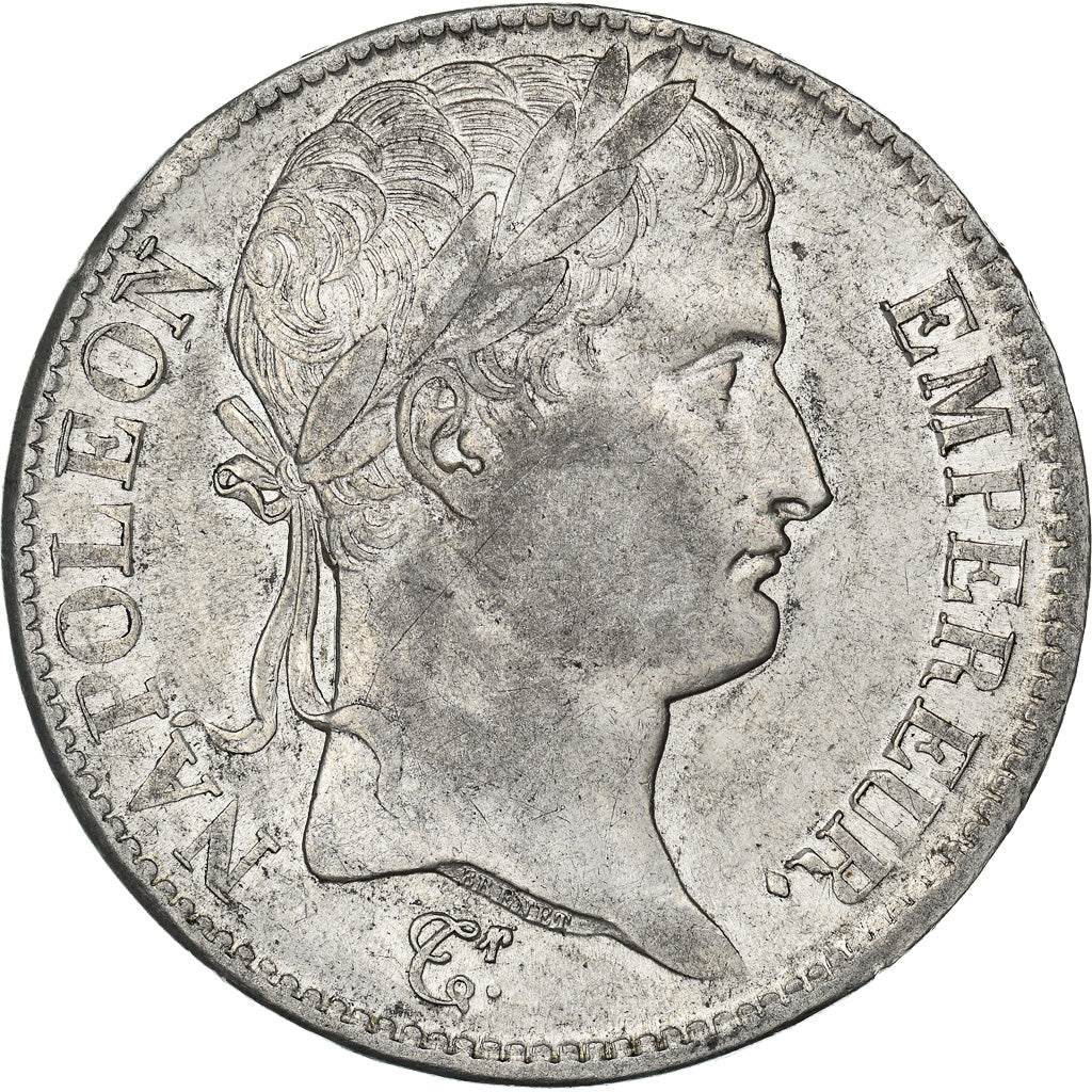 Coin, France, Napoléon I, 5 Francs, 1808, Rouen, EF(40-45), Silver, KM:686.2