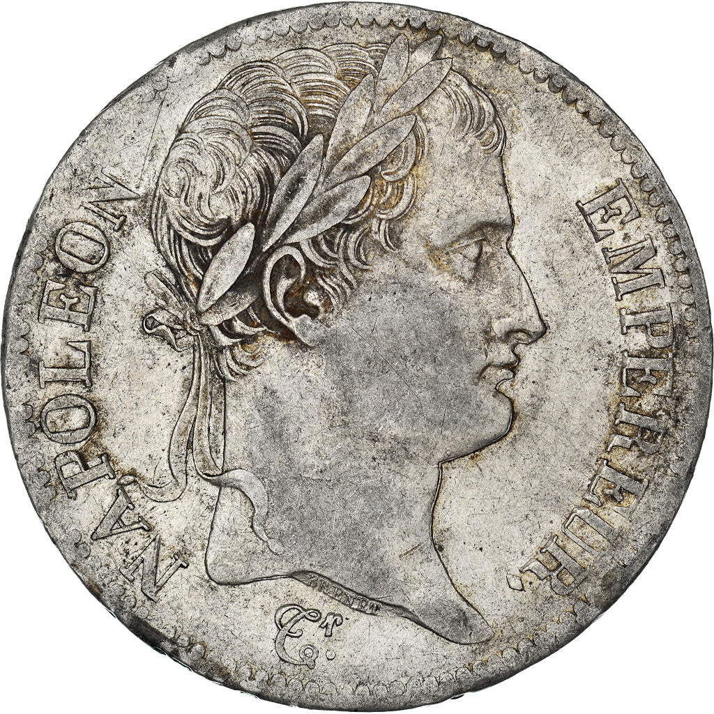 Moneta, Francia, Napoléon I, 5 Francs, 1808, Rouen, BB, Argento, KM:686.2
