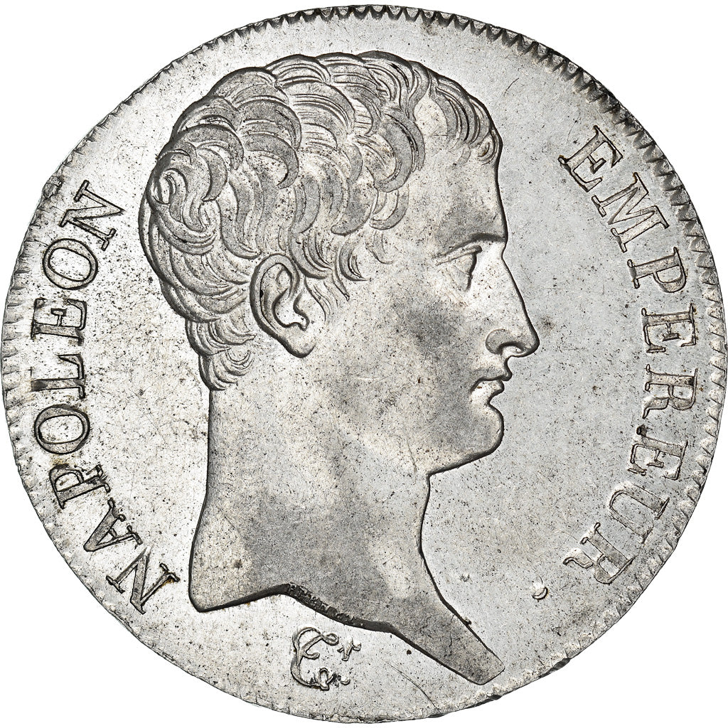 Münze, Frankreich, Napoléon I, 5 Francs, 1806, Rouen, VZ+, Silber, KM:673.2