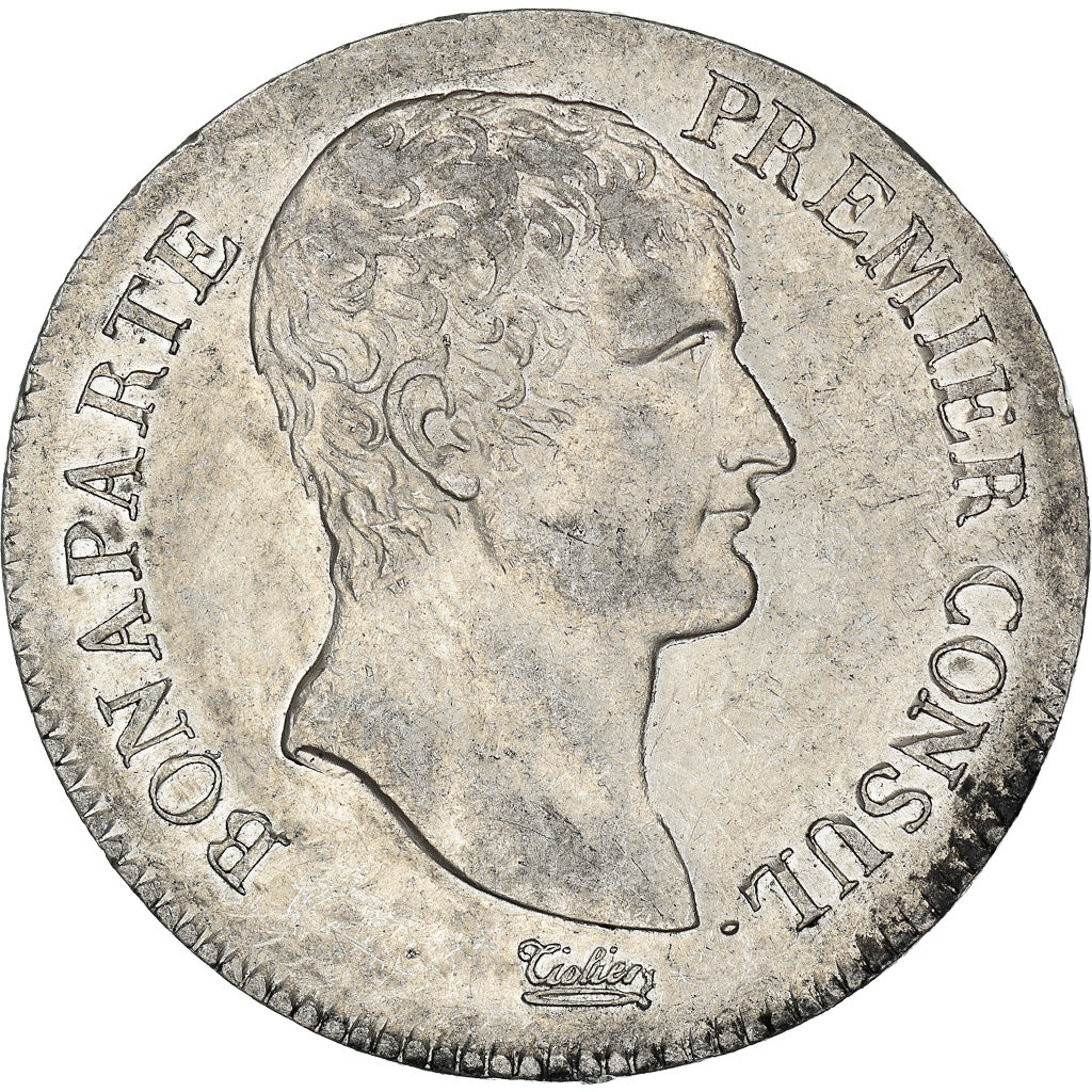 Moneta, Francja, Napoleon I, 5 Francs, An XI, Paris, AU(55-58), Srebro