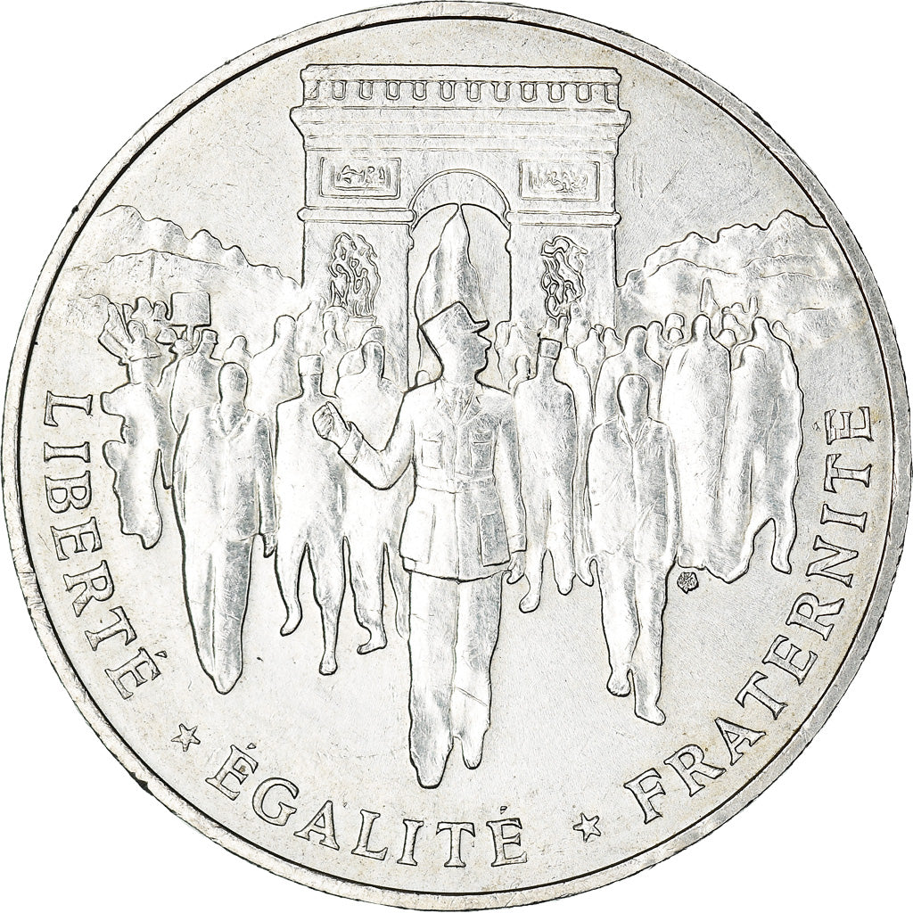 Moneta, Francia, Libération de Paris, 100 Francs, 1994, Paris, BB+, Argento