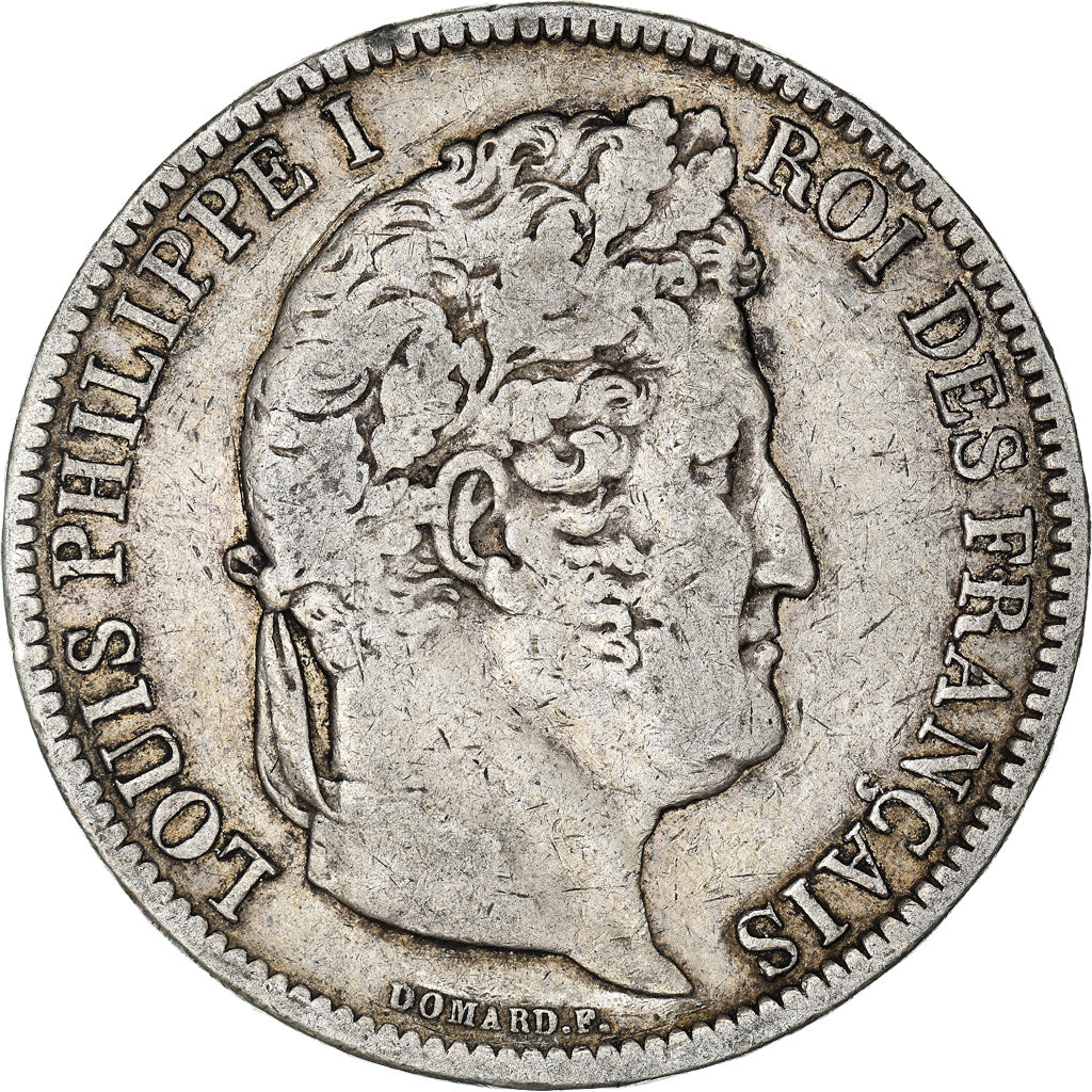 Münze, Frankreich, Louis-Philippe, 5 Francs, 1831, Paris, S+, Silber, KM:745.1