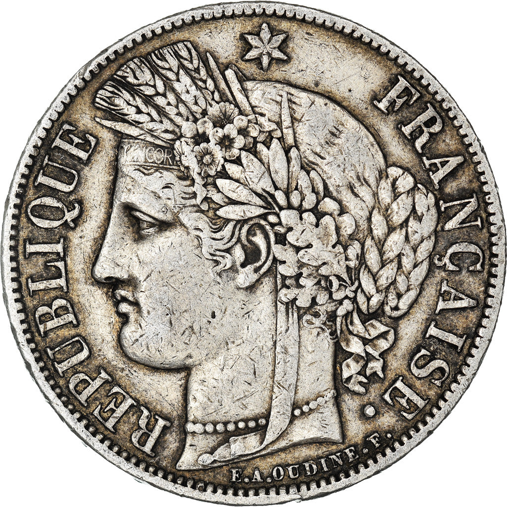 Monnaie, France, Cérès, 5 Francs, 1851, Paris, TB+, Argent, Gadoury:719