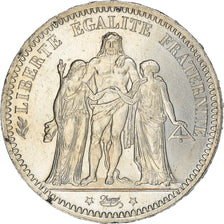 Moeda, França, Hercule, 5 Francs, 1873, Paris, AU(55-58), Prata, KM:820.1