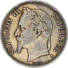 Monnaie, France, Napoleon III, Napoléon III, 5 Francs, 1869, Paris, TB+