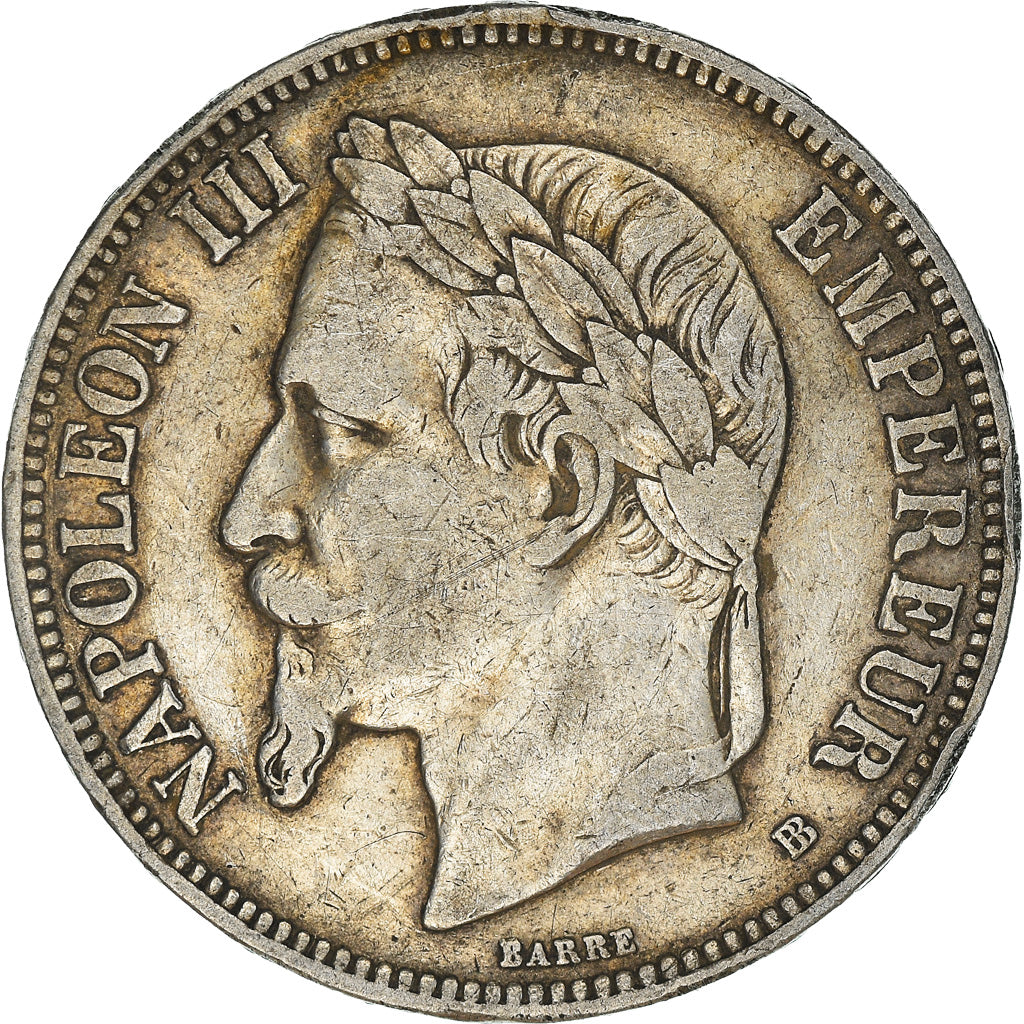 Monnaie, France, Napoléon III, 5 Francs, 1870, Strasbourg, TB+, Argent