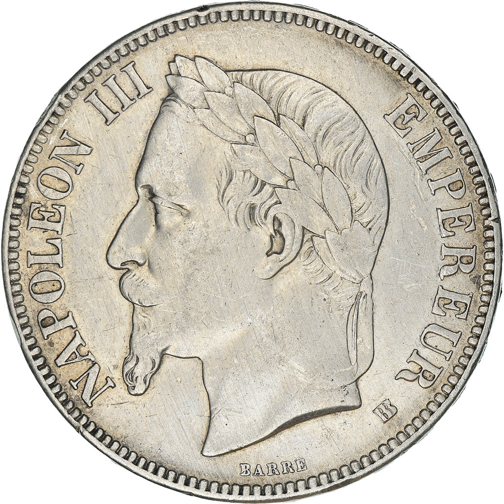 Monnaie, France, Napoléon III, 5 Francs, 1868, Strasbourg, TTB, Argent