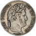 Moeda, França, Louis-Philippe, 5 Francs, 1839, Rouen, VF(30-35), Prata