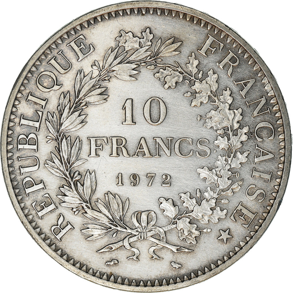 Coin, France, Hercule, 10 Francs, 1972, Paris, MS(60-62), Silver, KM:932
