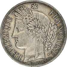 Moeda, França, Cérès, 5 Francs, 1850, Paris, VF(30-35), Prata, KM:761.1