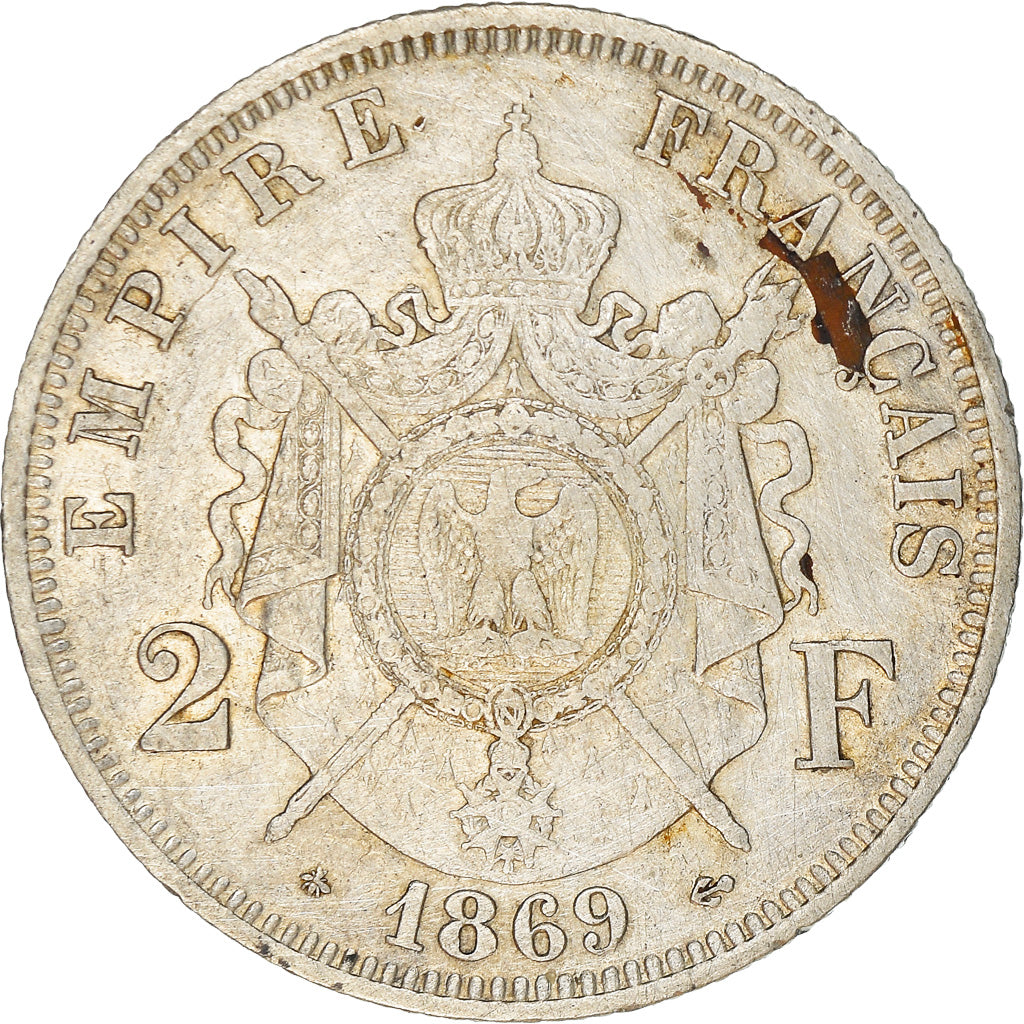 Münze, Frankreich, Napoleon III, Napoléon III, 2 Francs, 1869, Paris, SS
