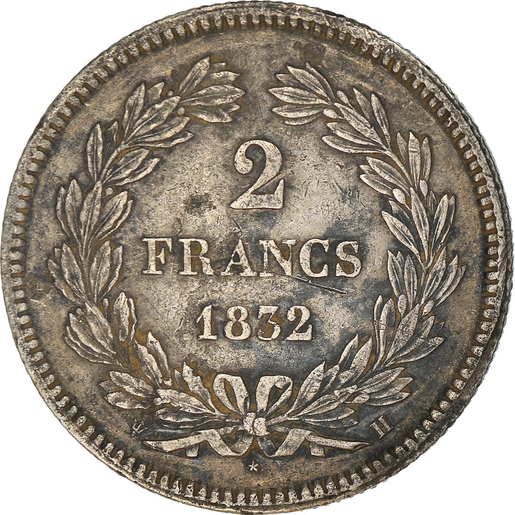 Münze, Frankreich, Louis-Philippe, 2 Francs, 1832, La Rochelle, SS, Silber