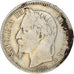 Moneta, Francia, Napoleon III, Napoléon III, Franc, 1868, Paris, MB+, Argento