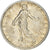 Coin, France, Semeuse, Franc, 1918, Paris, Fautée, EF(40-45), Silver, KM:844.1