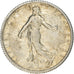 Moneta, Francja, Semeuse, Franc, 1918, Paris, Fautée, EF(40-45), Srebro