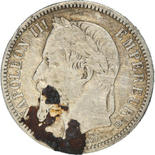 Münze, Frankreich, Napoleon III, Napoléon III, Franc, 1867, Strasbourg, S+