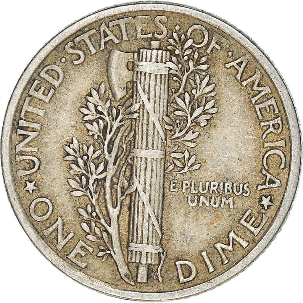 Moneta, USA, Mercury Dime, Dime, 1941, U.S. Mint, Philadelphia, AU(50-53)