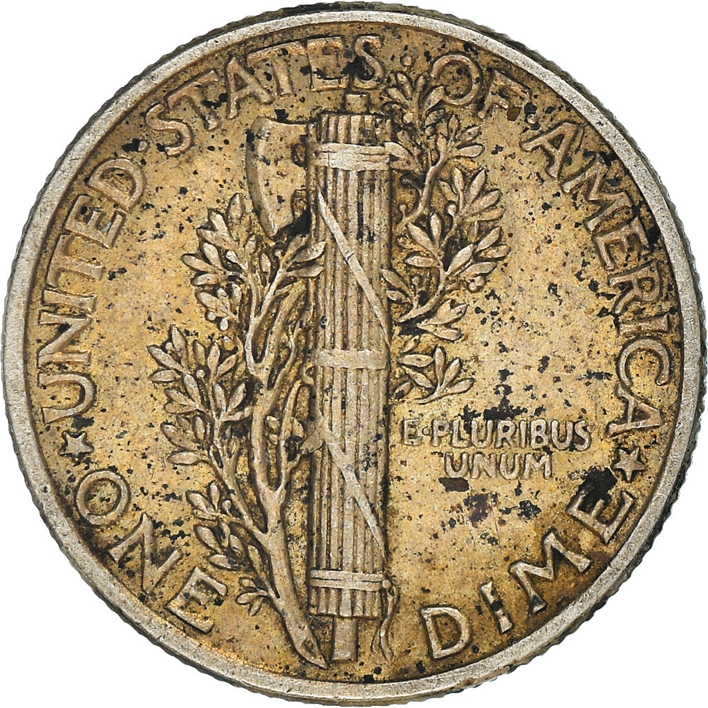Moneta, Stati Uniti, Mercury Dime, Dime, 1942, U.S. Mint, Philadelphia, BB