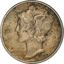 Münze, Vereinigte Staaten, Mercury Dime, Dime, 1942, U.S. Mint, Philadelphia
