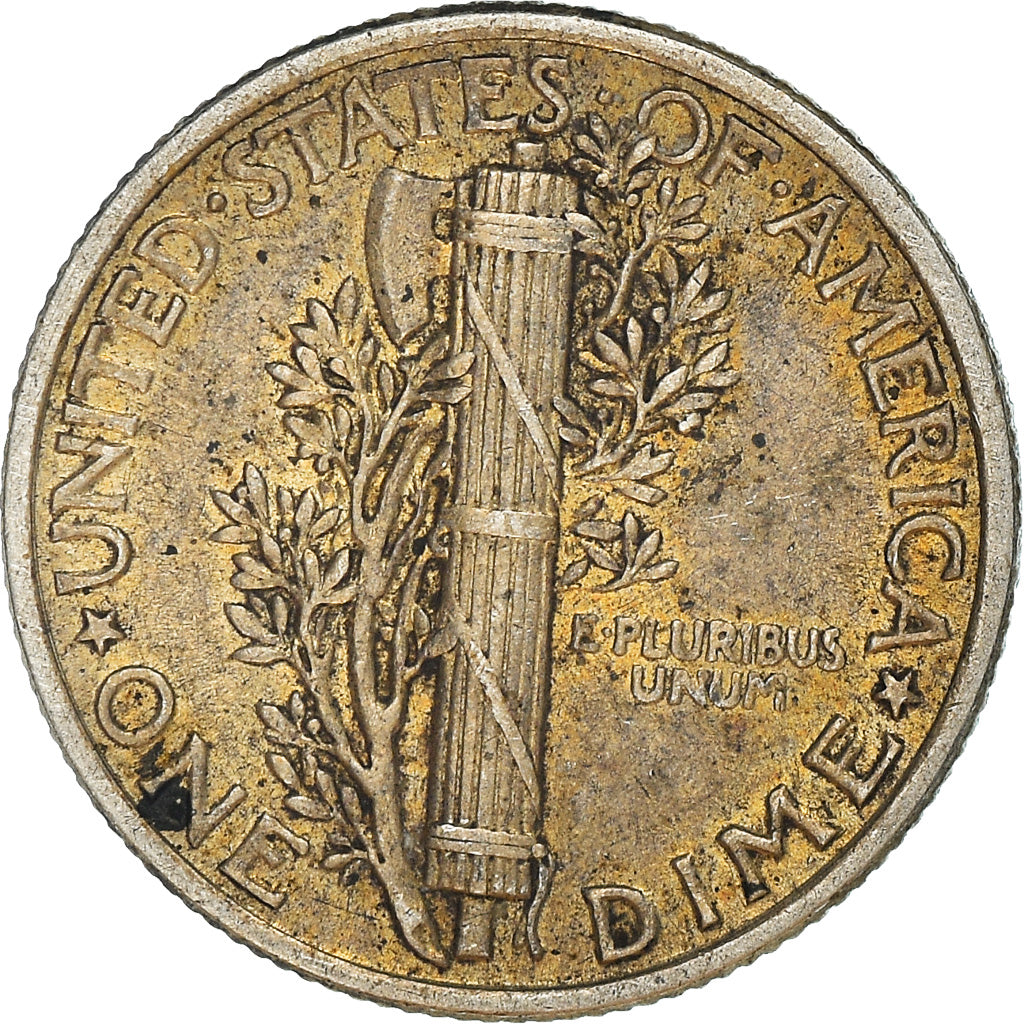 Münze, Vereinigte Staaten, Mercury Dime, Dime, 1942, U.S. Mint, Philadelphia