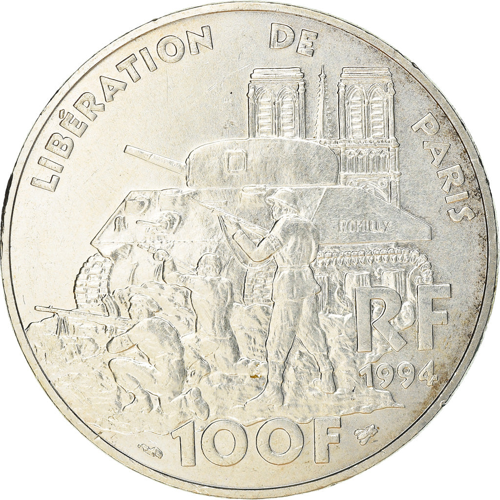 Monnaie, France, Libération de Paris, 100 Francs, 1994, Paris, SUP+, Argent