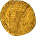 Moneta, Paesi Bassi Spagnoli, BRABANT, Charles Quint, couronne d'or au soleil
