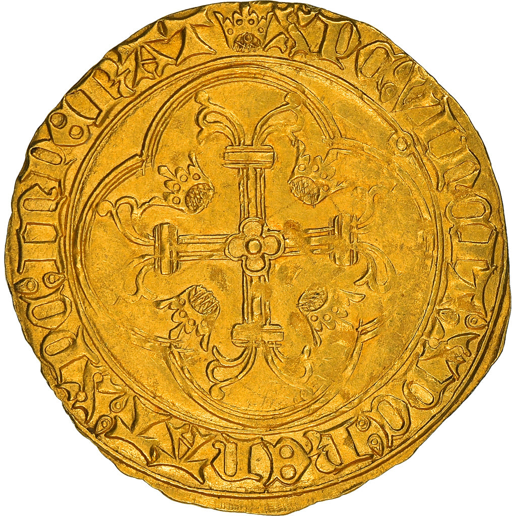 Moeda, França, Louis XI, Ecu d'or, Toulouse, AU(50-53), Dourado, Duplessy:539A