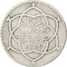 MOROCCO, 1/4 Rial, 2-1/2 Dirhams, 1911, bi-Bariz, KM #23, VF(30-35), Silver,...