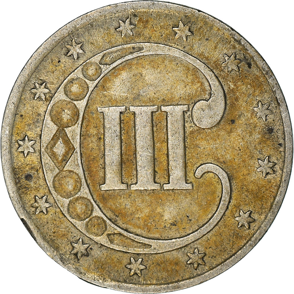 Moneta, Stati Uniti, Silver 3 Cents - Type 1, Silver 3 Cents, 1852, U.S. Mint