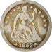 Moneta, Stati Uniti, Seated Liberty Half Dime, Half Dime, 1853, U.S. Mint