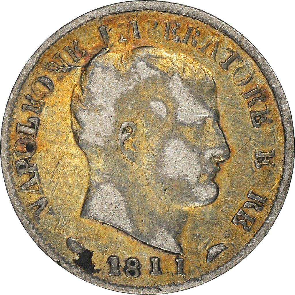 Moneta, STATI ITALIANI, KINGDOM OF NAPOLEON, Napoleon I, 5 Soldi, 1811, Milan
