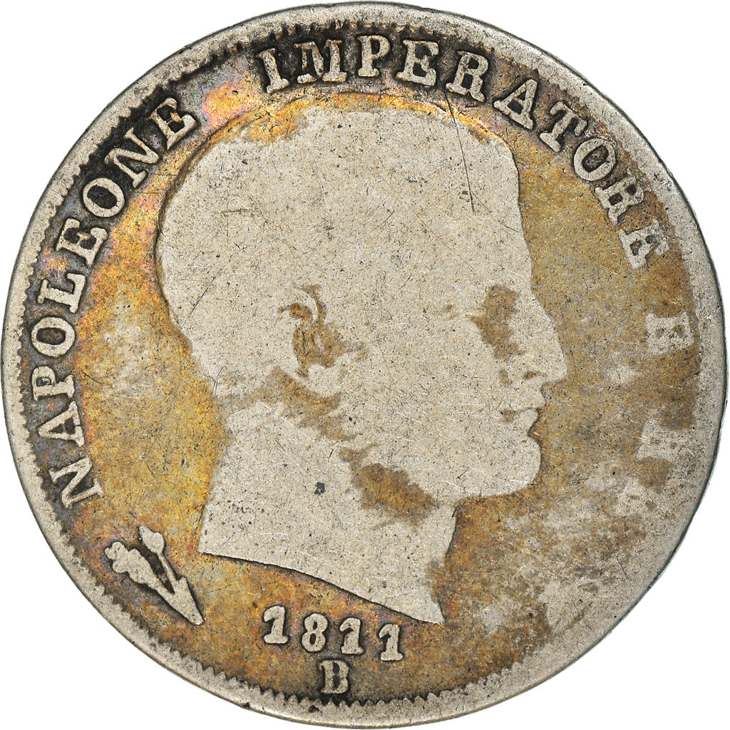 Moneta, STATI ITALIANI, KINGDOM OF NAPOLEON, Napoleon I, Lira, 1811, Bologna