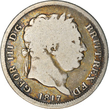 Moeda, Grã-Bretanha, George III, Shilling, 1817, F(12-15), Prata, KM:666