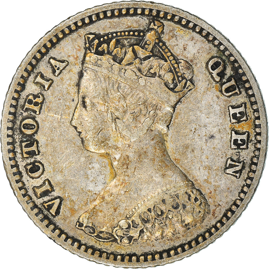 Monnaie, Hong Kong, Victoria, 10 Cents, 1879, TTB, Argent, KM:6.3
