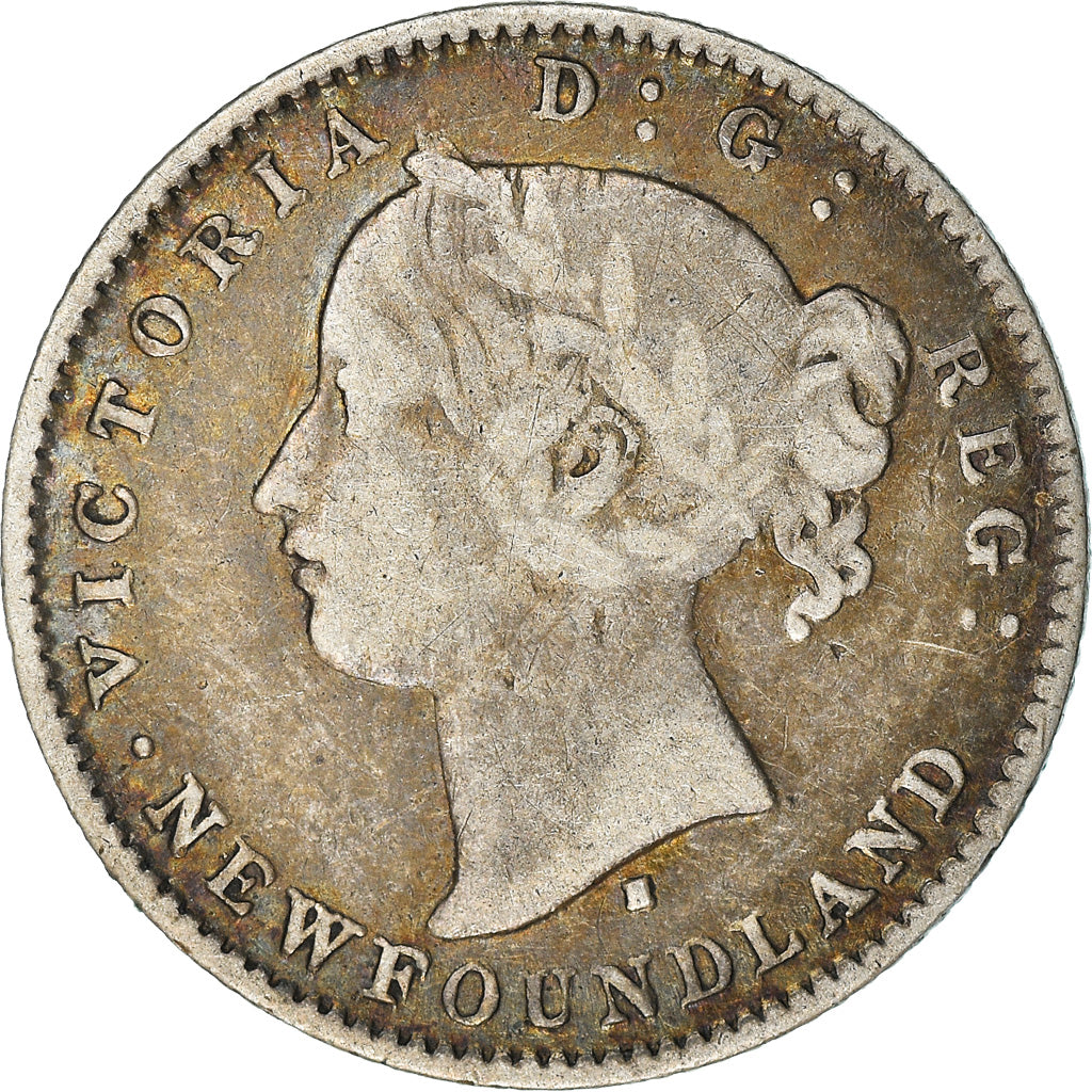 Coin, NEWFOUNDLAND, Victoria, 10 Cents, 1872, Royal Canadian Mint, VF(30-35)