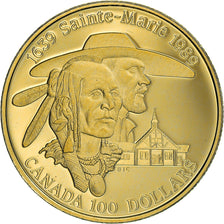 Coin, Canada, Elizabeth II, 100 Dollars, 1989, Royal Canadian Mint, Ottawa