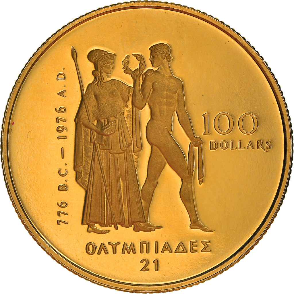 Moneta, Canada, Elizabeth II, 100 Dollars, 1976, Royal Canadian Mint, Ottawa