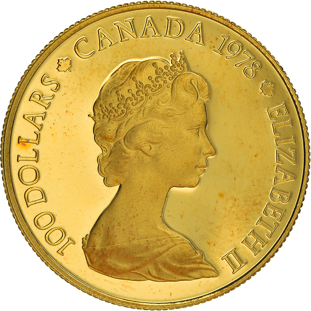 Moneta, Canada, Elizabeth II, 100 Dollars, 1978, Royal Canadian Mint, Ottawa